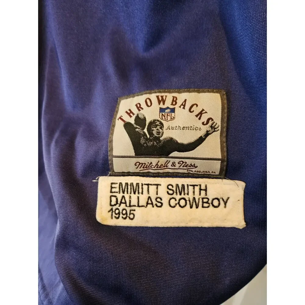 Mitchell & Ness Emmitt Smith Cowboys Throwback 1995 Jersey Size 48 Stitched L - Picture 5 of 9
